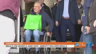 Gov. Abbott joins Meals on Wheels to deliver Thanksgiving meals to Texans in need
