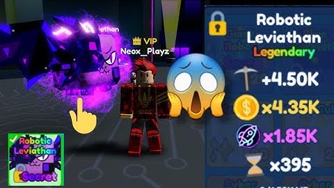 I HATCHED THE NEW SECRET ROBOTIC LEVIATHIN IN MINING SIM 2 (ROBLOX)