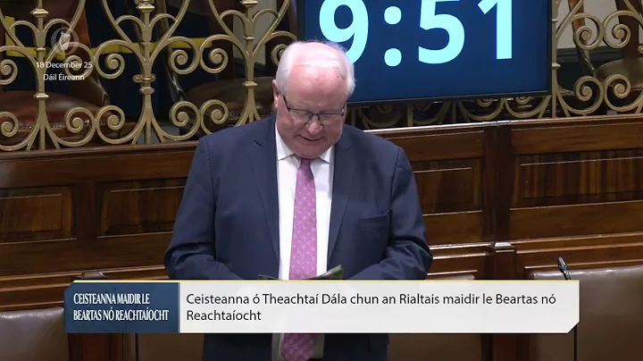 Deputy Brendan Smith- speech from 18 Dec 2025
