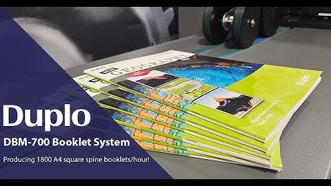 Duplo DBM-700 Booklet System Application: School Books