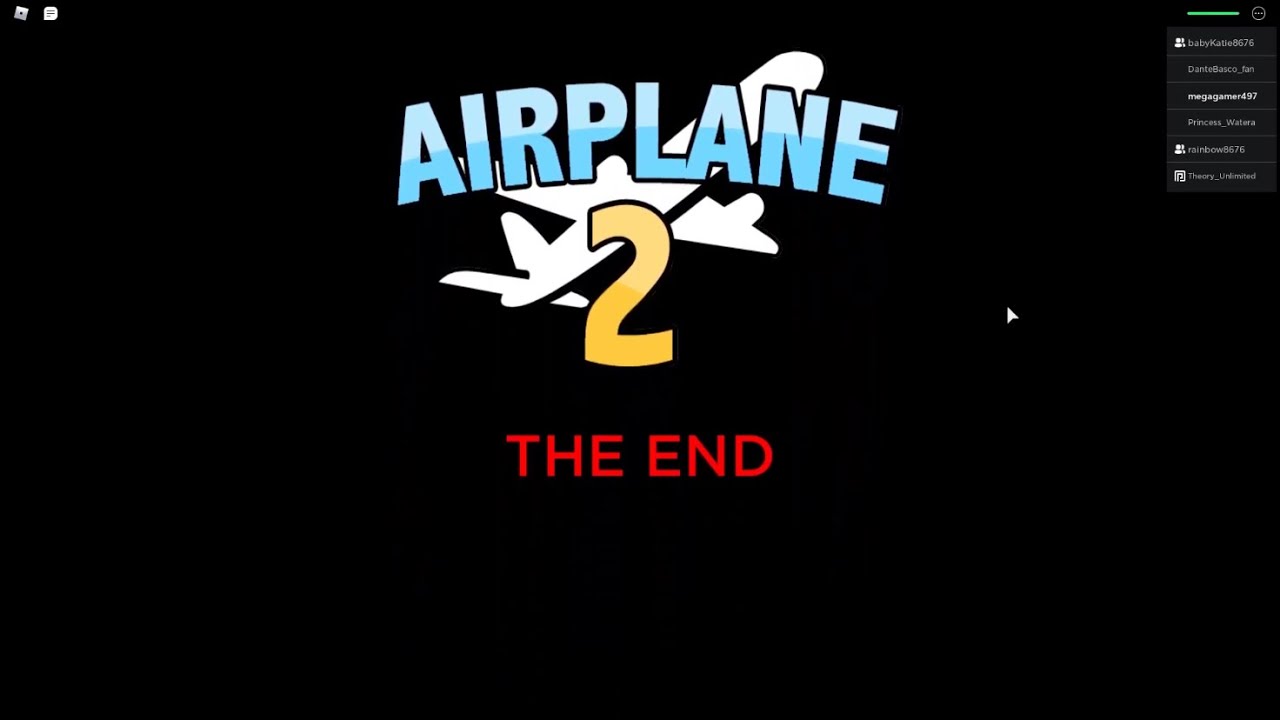 Roblox Airplane 2 Full Game Bad Ending YouTube 