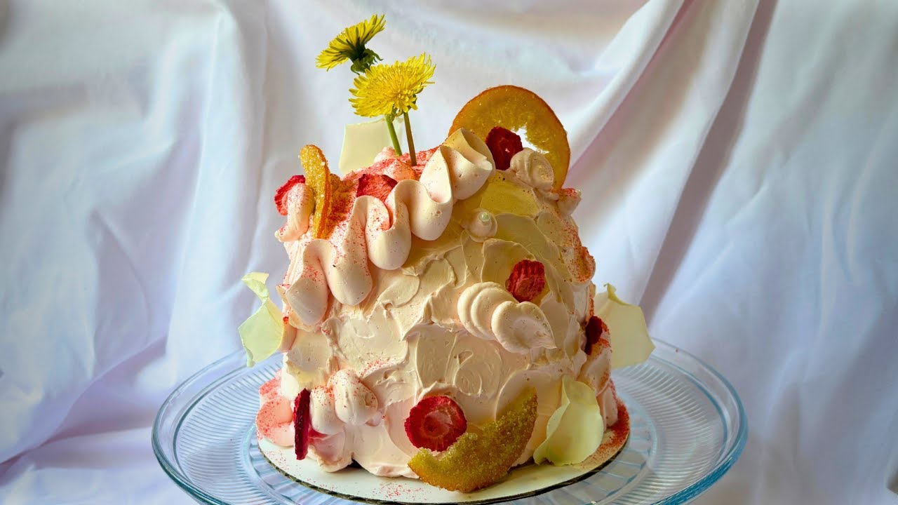 ASMR Decorate A Strawberry Cake w/ Me 🍓