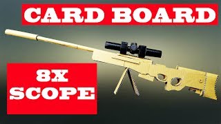 How to make 8x Scope with card board I Make Gadget