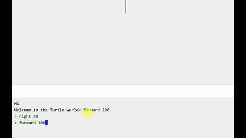How to draw square using Logo programming language