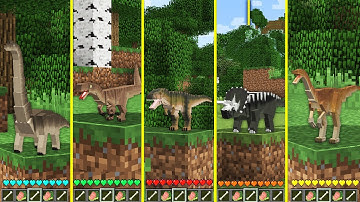 Minecraft HOW to play DINOSAURS in Minecraft NOOB VS PRO ENDERMAN ZOMBIE GOLEM CREEPER SKELETON