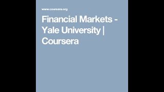 Financial markets Coursera Module 2 Honors Quiz Profile
