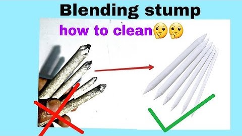 How to clean old and dirty blending stump