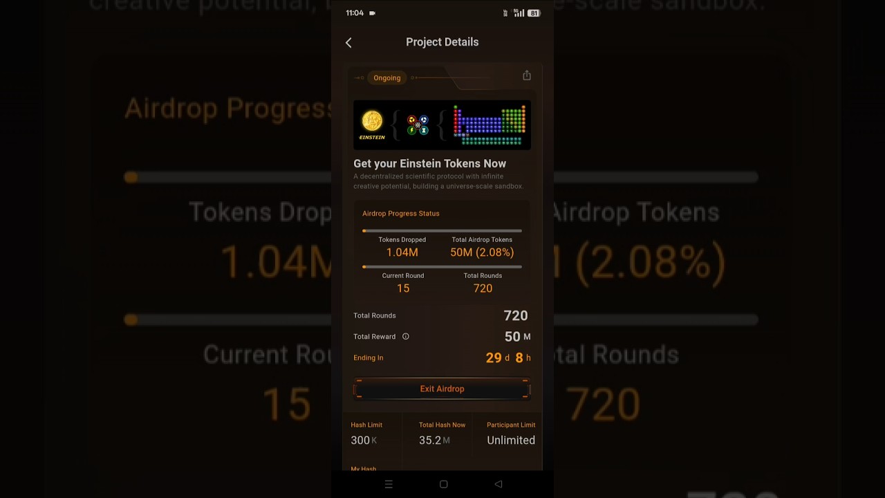 SATOSHI APP NEw PROJECT MININIG UPDate | EINSTINe, EIN TOKeN|