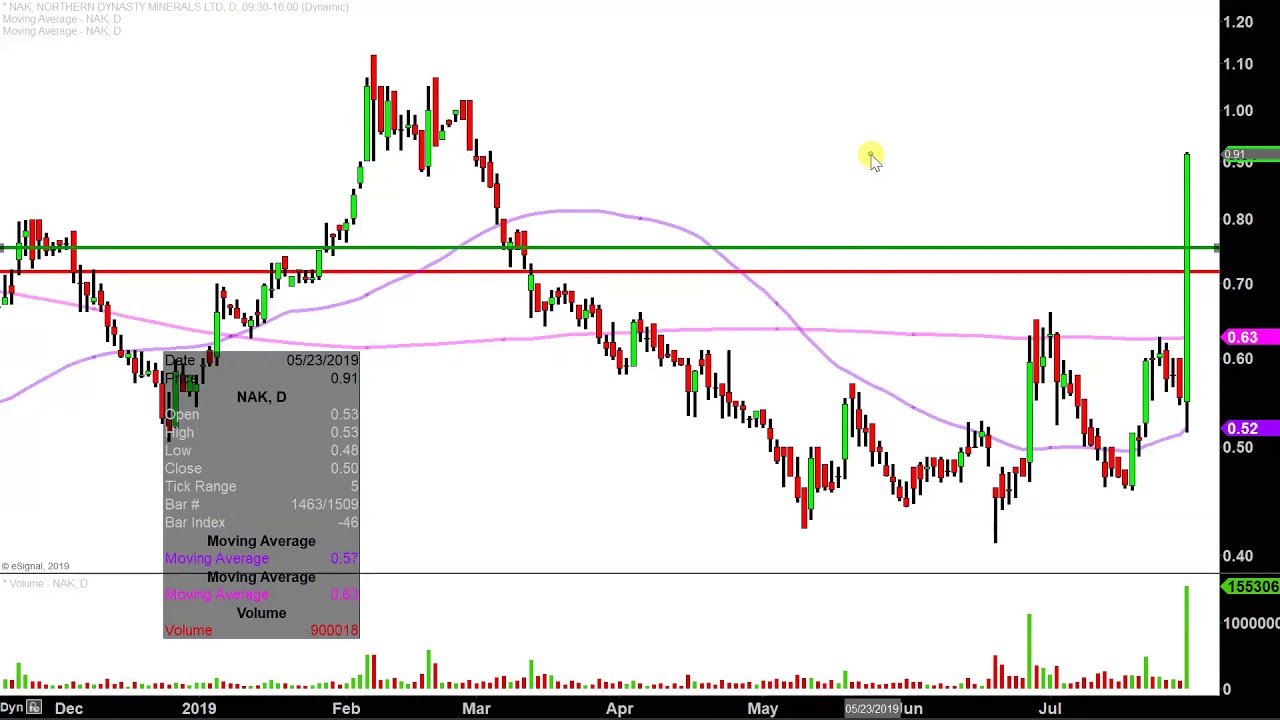 Northern Dynasty Stock Chart