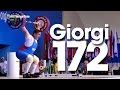 Giorgi Chkheidze (105kg, Georgia, 18y/o) 172kg Snatch 2016 Junior World Weightlifting Championships