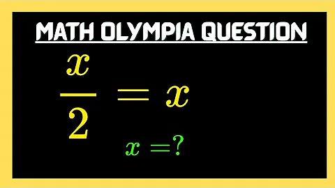 This Algebra Equation Will Trick You:x/2 = x #maths #mathsolympiad #mathstricks  #education