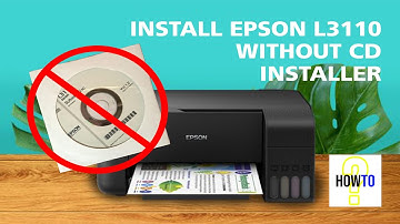 HOW TO install L3110 printer without CD (easy installation)