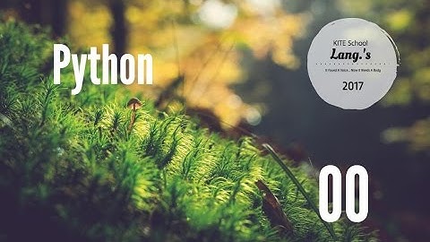Уроки Python с нуля 2017 - 00