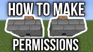 How to command Permissions in Minecraft Bedrock (PS, Xbox, PE, NS)