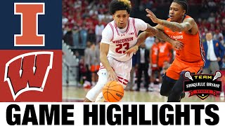 #13 Illinois vs Wisconsin Highlights | 2024 Big Ten Men's Basketball Championship