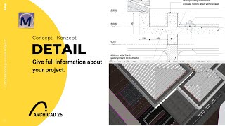 Construction Details For 20 x 23m Contemporary  House | ArchiCAD Details