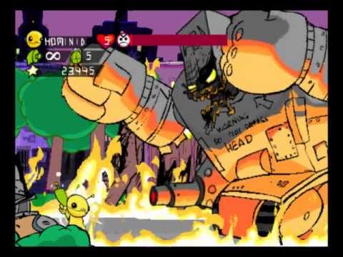Alien Hominid - Chapter 1-4 Boss - YouTube