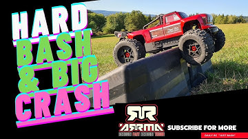 ARRMA Outcast 8S BLX bashing & hard crash 🤪