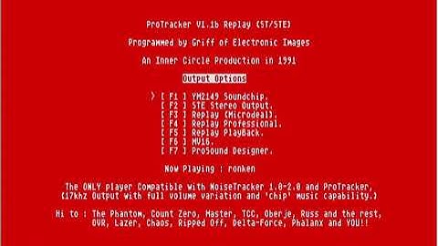 ProTracker V1.1b Replay CPU Time - Inner Circle (Atari ST)
