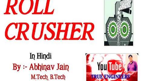 Roll Crusher (Principle, Construction, Working & Angle of Nip)||MOSH||Chemical & Allied Branches