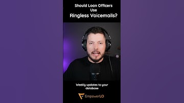 Should Loan Officers be Using Ringless Voicemails? #mortgage #loanofficer