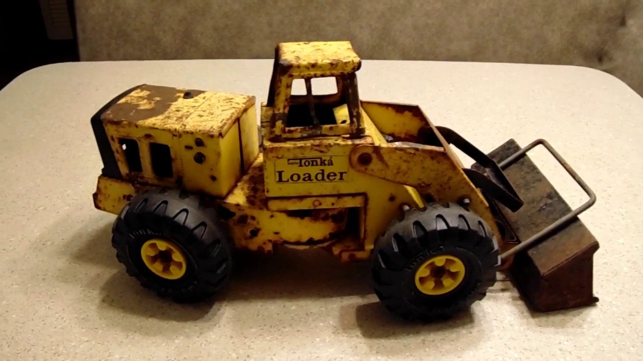 Tonka 8046 Power Movers Front Loader Toy Vehicle Yellow for sale online 