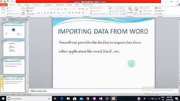 How to import data from word