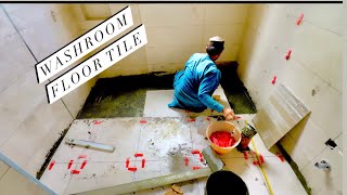 "Unlock the Full Method: Expert Guide to Installing Bathroom Floor Tiles | DIY Tutorial"#viral