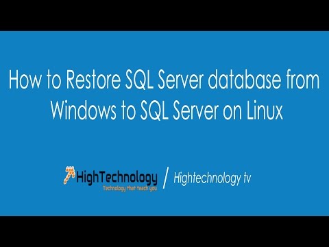 How to Restore SQL Server database from Windows to SQL Server on Linux