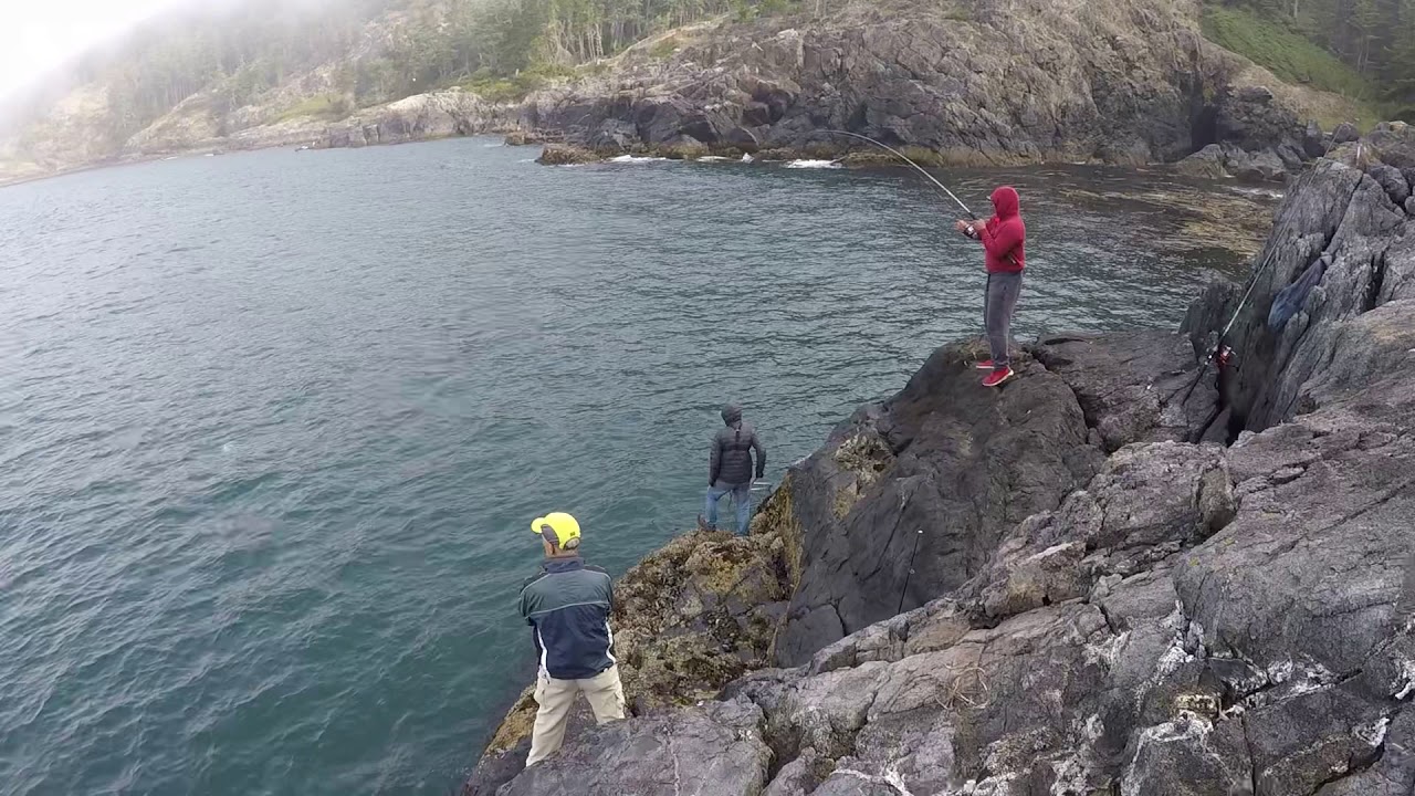 Salmon fishing, East Sooke BC YouTube