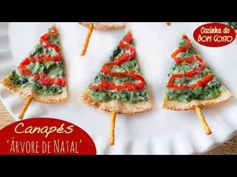 Canapés 'Árvore de Natal' | Gabi Rossi | Cozinha do Bom Gosto Express