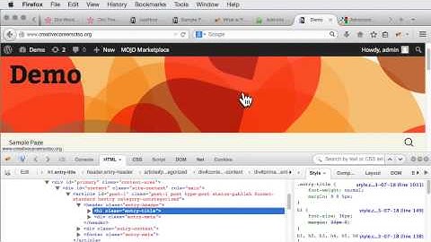 Edit CSS on Wordpress using Dreamweaver and Firebug