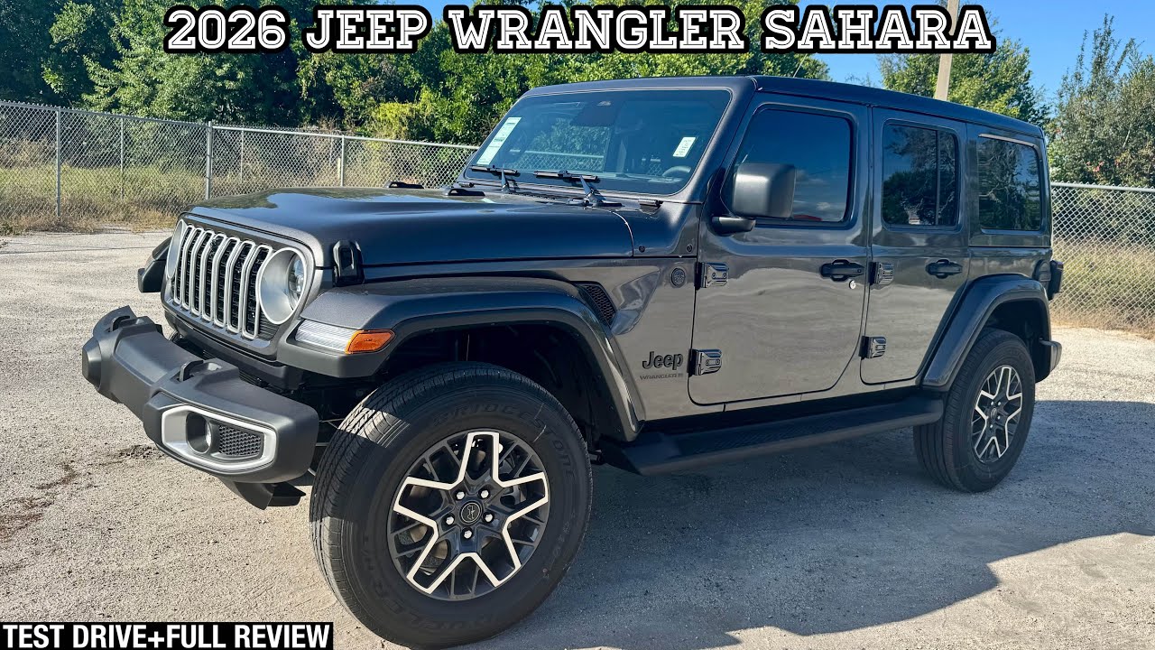 Jeep Wrangler Sahara 2026: ТЕСТ-ДРАЙВ + ПОЛНЫЙ ОБЗОР