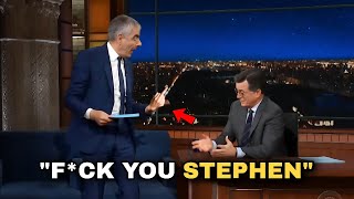 Rowan Atkinson HUMILIATES Stephen Colbert On Live TV and Walks Out Mid Interview!