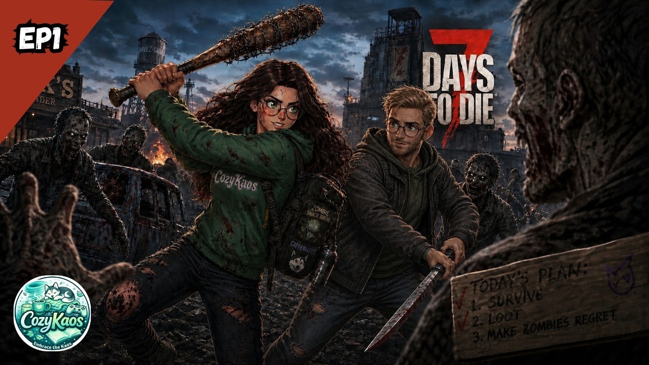 7 Days to Die: CozyKaos & Caffeinated Husky Survive the Apocalypse! | New Series 🔥