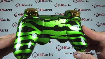 Candy Green Tiger | PS3 Modded Controller | HG Arts Modz