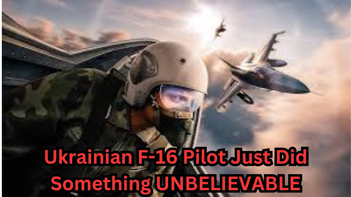 Ukrainian F 16 Pilot Just Did Something UNBELIEVABLE