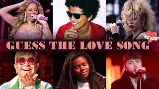 Guess the LOVE SONG 💕 1960's -2010's | VALENTINES MUSIC QUIZ | Guess the song