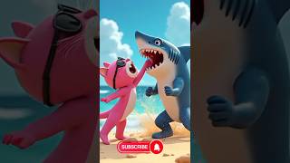 Pink Cat Vs Giant Shark Epic Ocean Fight Gone Wrong