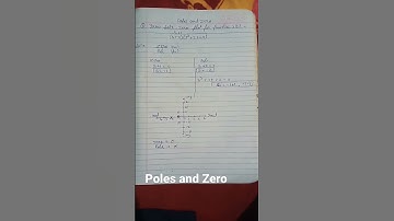 Poles and Zero
