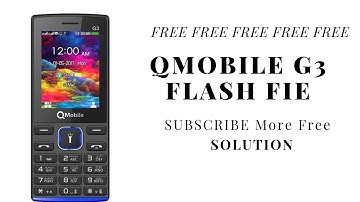 QMobile G3 MT6261 Flash File | QMobile G3 Password Remove  | QMobile Flash File  | Gsm Karachi 786