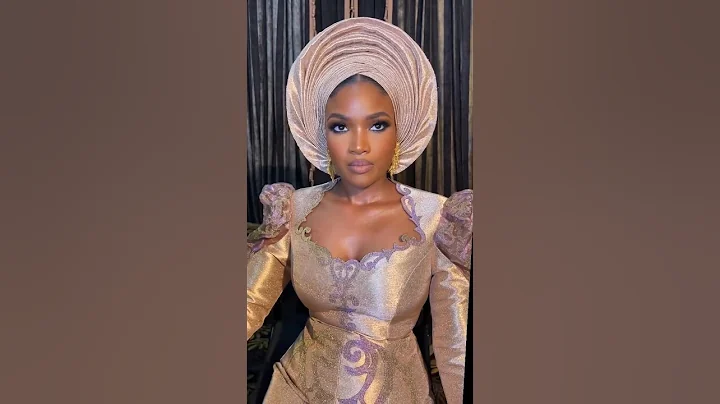 Yoruba Bridal Makeup with gele head wrap. #bridal #bridalmakeup #makeup #beauty