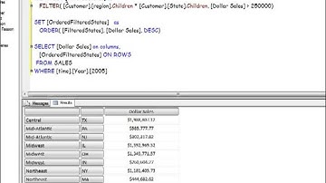 MDX  Sorting and Filtering