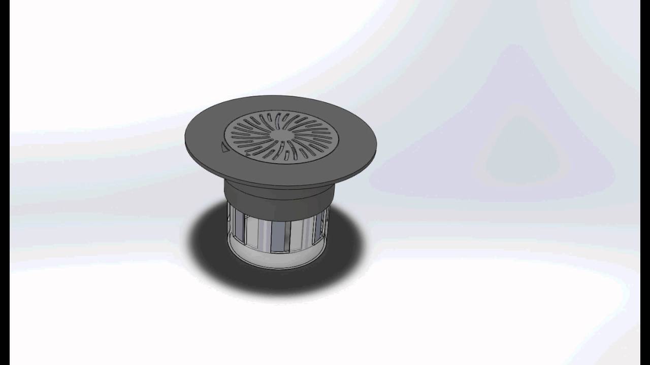 UFAD Swirl diffuser animation in Solid Works 2015 - YouTube