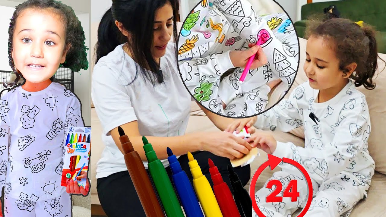 24 Saat Pijama Boyama En İyi Çizen Kazanır