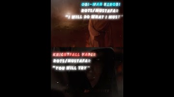 Obi-Wan vs Knightfall Vader (Rots/Mustafar)🔥🔥 #viralvideo #starwars #anakinskywalkeredit #anakin