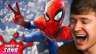 Reacting to SPIDERMAN Sings A SONG! (Crazy)