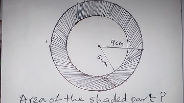 Mensuration | Concentric circles | Find the area of the shaded region