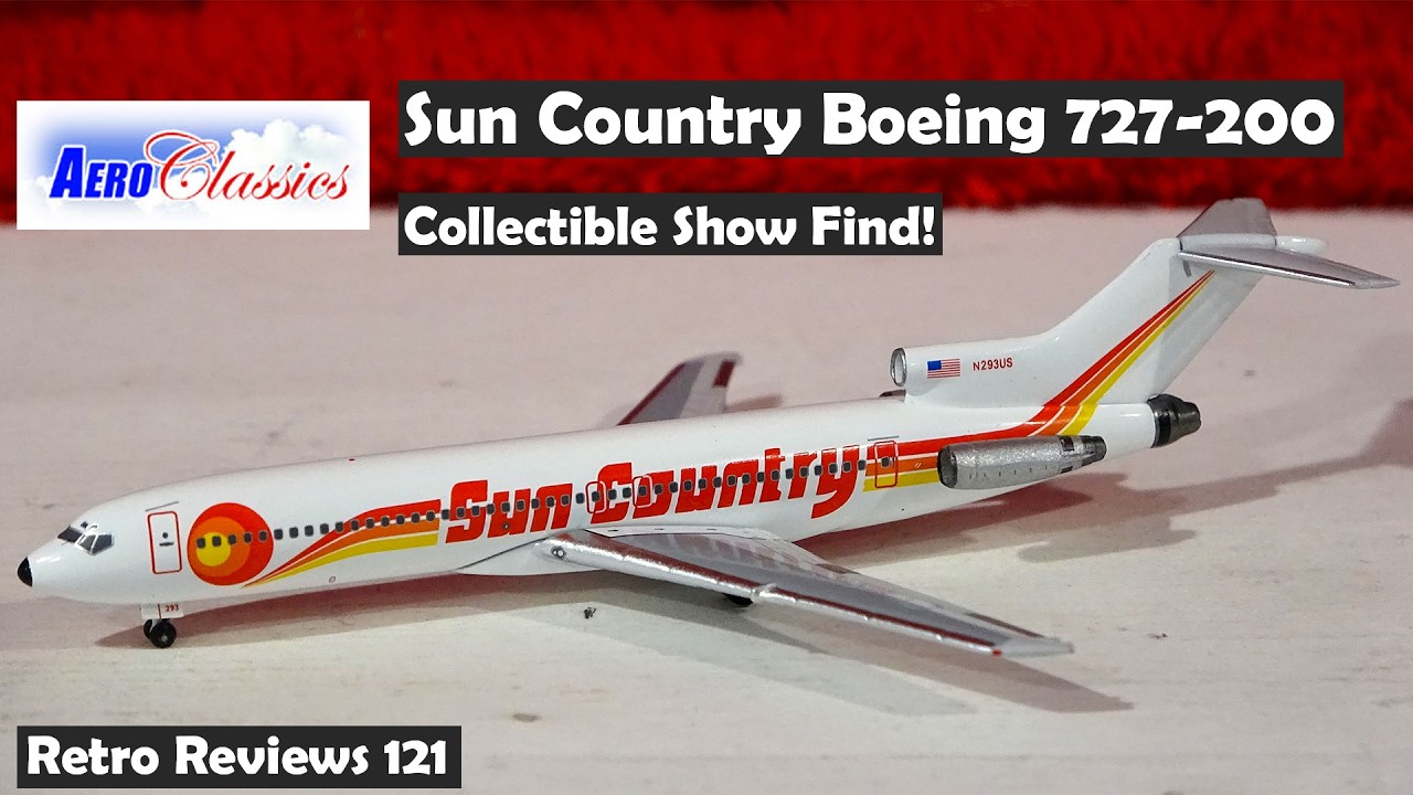 Retro Reviews #121 - Aeroclassics Sun Country Boeing 727-200 - YouTube