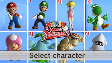 Mario Super Sluggers - All Character Select Animations